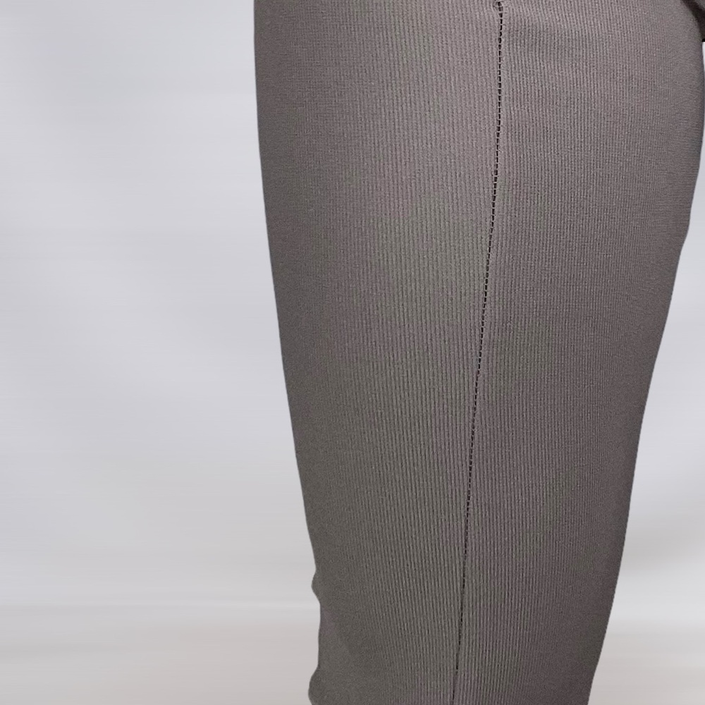 ZARA Front‎ Split Ribbed High Rise Pants - Picture 6 of 7